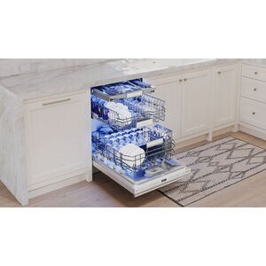 Thermador Star Sapphire 24 in. Top Control Smart Dishwasher with 42 dBa Sound Level, 3rd-Rack & StarDry - Stainless Steel, Stainless Steel, hires