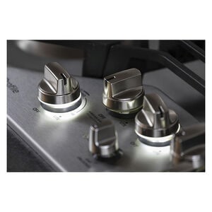 GE Profile 36 in. 5-Burner Natural Gas Cooktop with Griddle, Simmer Burner & Power Burner - Stainless Steel, , hires