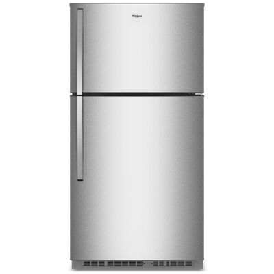 Whirlpool 33 in. 21.3 cu. ft. Garage-Ready Top Freezer Refrigerator - Fingerprint Resistant Stainless Steel | WRTX7421TZ