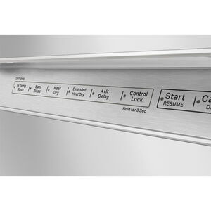KitchenAid 24 in. Built-In Dishwasher with Front Control , 47 dBA Sound Level, 12 Place Settings, 5 Wash Cycles & Sanitize Cycle - White, White, hires