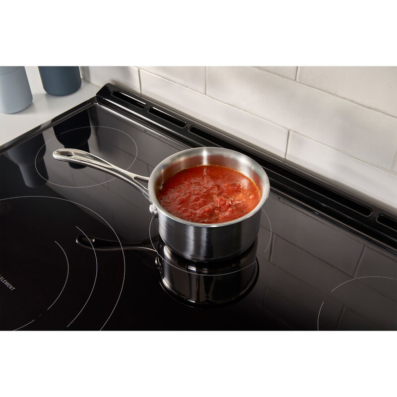 Whirlpool 30 in. 5.3 cu. ft. Air Fry Standard Convection Electric Range with Radiant Burners - Black Stainless, , hires
