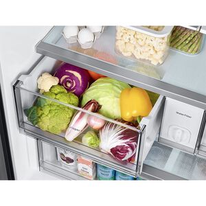 Samsung Bespoke 36 in. 24 cu. ft. Smart Counter Depth French Door Refrigerator with Internal Water AutoFill Pitcher - Stainless Steel, Stainless Steel, hires