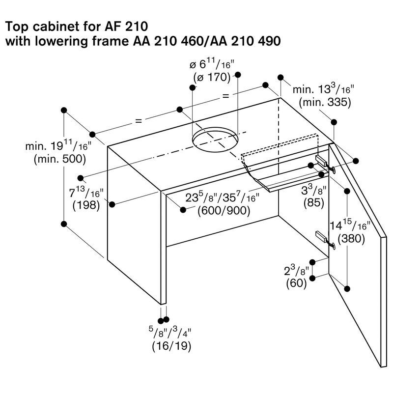 Gaggenau 200 Series 36 in. Convertible Standard Style Range Hood with 370 CFM, 3 Fan Speeds & 2 LED Lights - Stainless Steel, , hires
