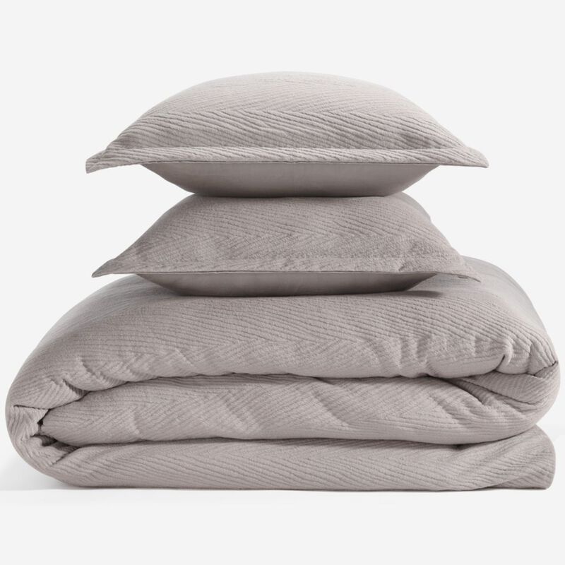 BEDGEAR Performance Duvet & 2pc Sham Set, Arrowhead, Taupe, King, , hires