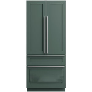 Cafe 36 in. 20.1 cu. ft. Built-In Smart Counter Depth 4-Door French Door Refrigerator with Ice Maker - Custom Panel Ready, , hires