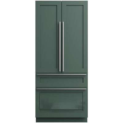Cafe 36 in. 20.1 cu. ft. Built-In Smart Counter Depth 4-Door French Door Refrigerator with Ice Maker - Custom Panel Ready | CIP36NK6ZII