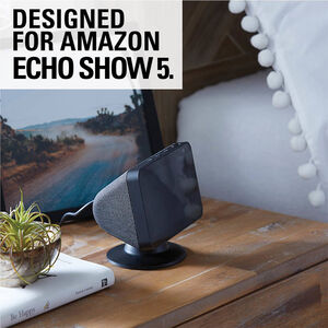 Sanus - Echo Show 5 Swivel + Tilt Stand - Black, , hires