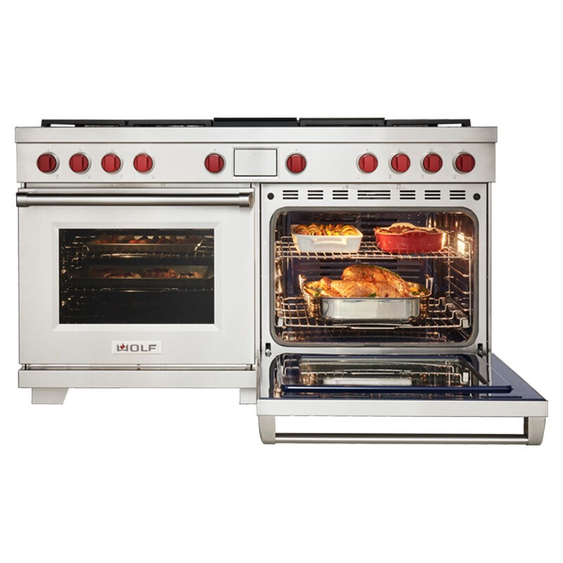 Wolf DF606CG 60 Freestanding Dual Fuel Range with Double Oven, 6