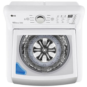 LG 27 in. 5.0 cu. ft. Top Load Washer with TurboDrum Technology - White, White, hires