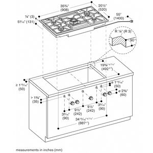 Gaggenau Vario 400 Series 36 in. 5-Burner Natural Gas Cooktop with Simmer Burner & Power Burner - Stainless Steel, , hires
