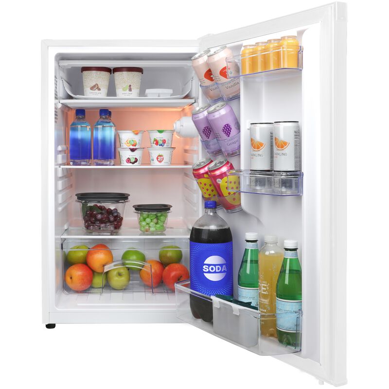 Avanti 20 in. 4.4 cu. ft. Mini Fridge with Freezer Compartment - White, White, hires