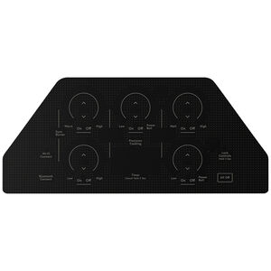 Cafe 36 in. 5-Burner Smart Electric Cooktop with Simmer Burner & Power Burner - Stainless Steel, , hires