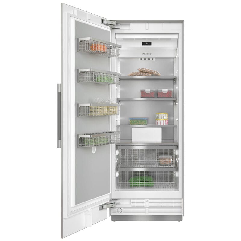 Miele MasterCool Series 30 in. 15.7 cu. ft. Built-in Smart Upright Freezer with Ice-Maker & Adjustable Shelves - Stainless Steel, , hires