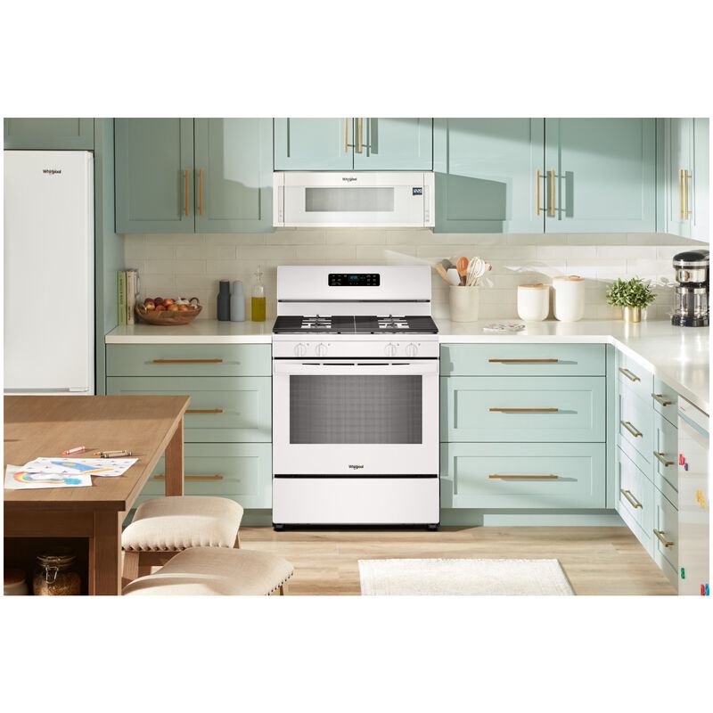 Whirlpool 30 in. 5.1 cu. ft. Gas Range with 4 Sealed Burners - White, , hires