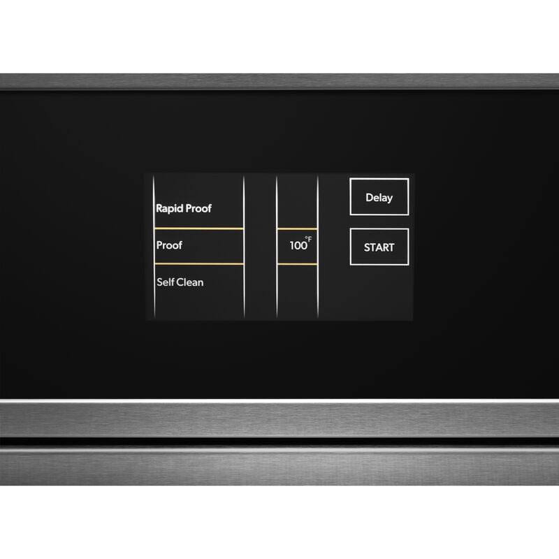 JennAir Noir 27 in. 8.6 cu. ft. Front Control Electric Double Wall Oven with Standard Convection - Floating Glass Black, , hires