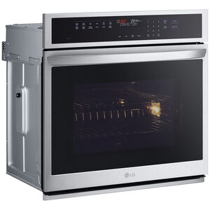LG 30 in. 4.7 cu. ft. Electric Smart Wall Oven with True European Convection & Self Clean - PrintProof Stainless Steel, , hires