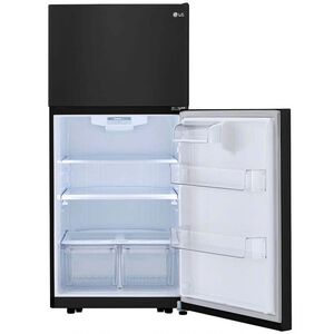 LG 30 in. 20.2 cu. ft. Top Freezer Refrigerator - Black, Black, hires