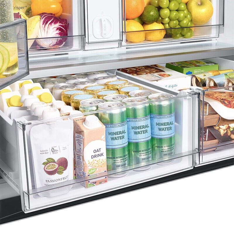 Samsung Bespoke 36 in. 30.1 cu. ft. Smart French Door Refrigerator with Internal Water Dispenser - Stainless Steel, Stainless Steel, hires