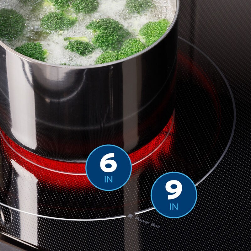 GE 30 in. 5.3 cu. ft. Smart Air Fry Standard Convection Electric Range with Radiant Burners - Stainless Steel, , hires