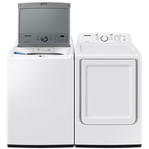 Samsung 27 in. 4.4 cu. ft. Top Load Washer with ActiveWave Agitator & Soft-Close Lid - White, , hires