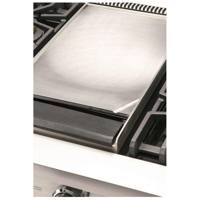 Viking 7 Series 48" Slide-In Gas Cooktop with 6 Sealed Burners & Griddle - Stainless Steel, , hires