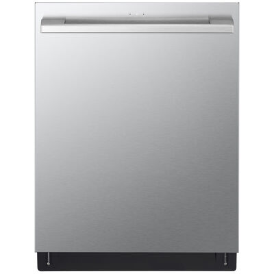 LG Studio 24 in. Smart Built-In Dishwasher with Top Control, 40 dBA Sound Level, 15 Place Settings & 10 Wash Cycles - PrintProof Stainless Steel | SDWB24S3