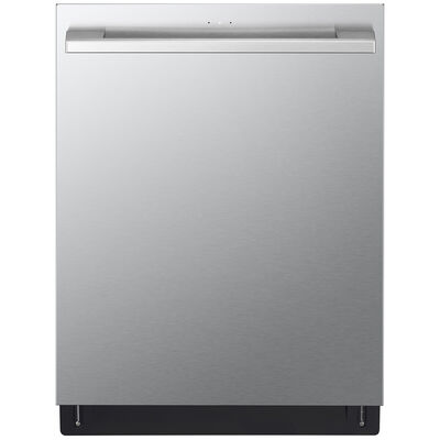 LG Studio 24 in. Top Control Smart Dishwasher with 40 dBa Sound Level, 3rd-Rack & Dynamic Dry - PrintProof Stainless Steel | SDWB24S3