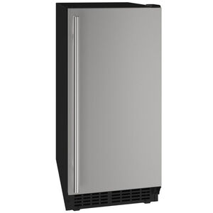 U-Line 15 in. Ice Maker with 25 Lbs. Ice Storage Capacity & Digital Controls - Stainless Steel, Stainless Steel, hires
