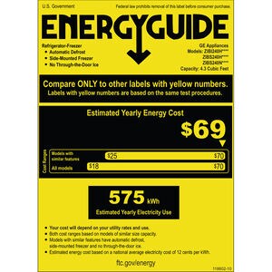 Monogram 24 in. 4.3 cu. ft. Undercounter Refrigerator - Stainless Steel, , hires