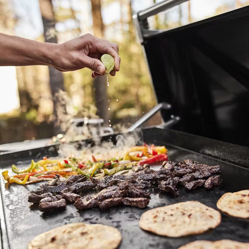 Weber Slate 36 in. 4-Burner Natural Gas Flat Top Griddle with Side Tables & 756 sq. in. Cooking Surface - Black, , hires