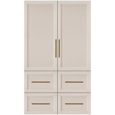 SKS 48 in. 26 cu. ft. Built-In Smart Counter Depth 6-Door French Door Refrigerator with Internal Water Dispenser - Custom Panel Ready | SKSFD4826P