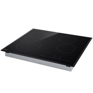 LG 24 in. 4-Burner Electric Cooktop - Black, , hires