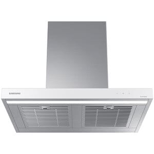 Samsung 30 in. Smart Convertible Chimney Style Range Hood with 630 CFM, 4 Fan Speeds & 1 LED Light - White, , hires
