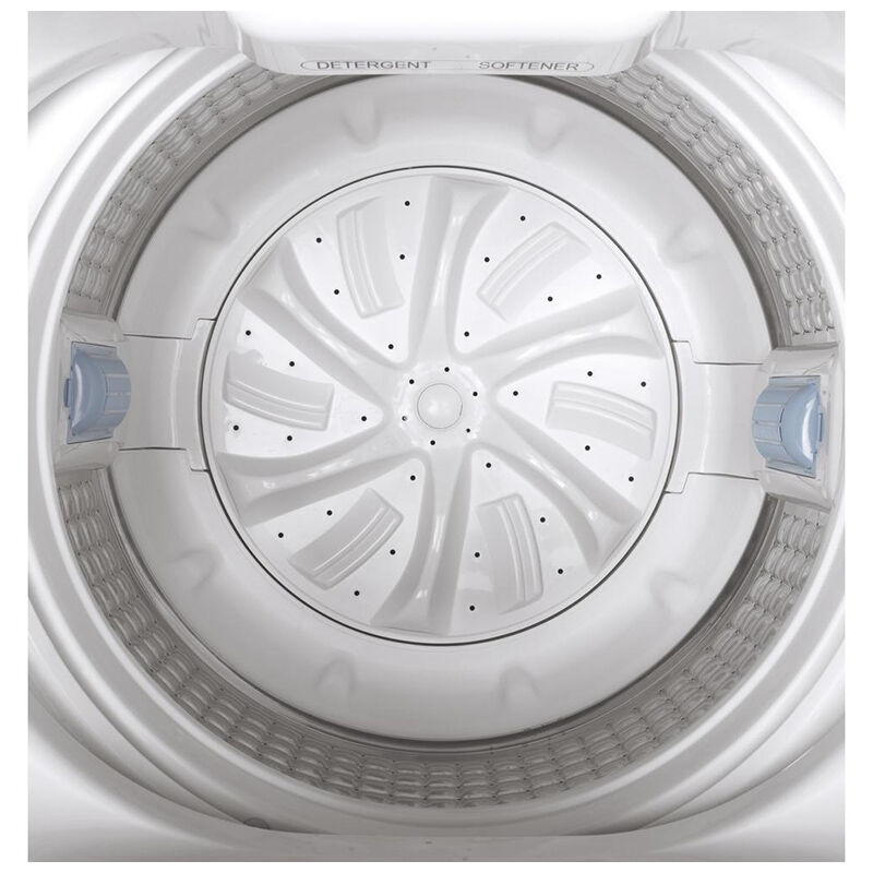 GE Space-Saving 24 in. 2.8 cu. ft. Portable Washer with Stainless Steel Basket - White, , hires