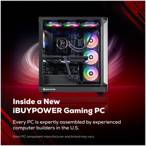 iBUYPOWER Trace Gaming Desktop with AMD Ryzen 7 9800X3D, 4.7 GHz, 8-Core CPU, AMD Radeon RX 9070 XT, 16GB VRAM GPU, 32 GB RAM, 2 TB SSD & Windows 11 Home - Black, , hires