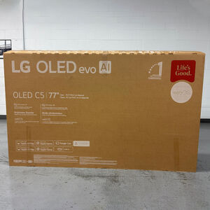 LG - 77" Class C5 Series OLED evo 4K UHD Smart webOS TV (Open Box Good Condition), , hires