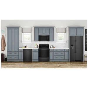 Whirlpool 33 in. 21.4 cu. ft. Side by Side Refrigerator with Ice & Water Dispenser - Black, Black, hires