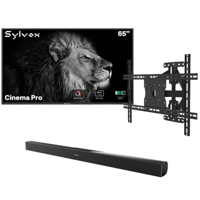 Sylvox - Cinema Pro 65" Class Full Sun 4K UHD QLED Smart Google Outdoor TV, , hires