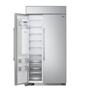 LG Studio 42 in. 25.6 cu. ft. Built-In Smart Counter Depth Side by Side Refrigerator with Ice & Water Dispenser - Stainless Steel, , hires