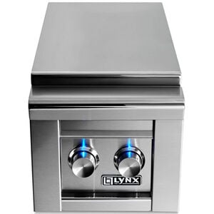 Lynx Professional Series Natural Gas Double Side Brass Burners with Blue Illuminated Control Knobs- Stainless Steel, , hires