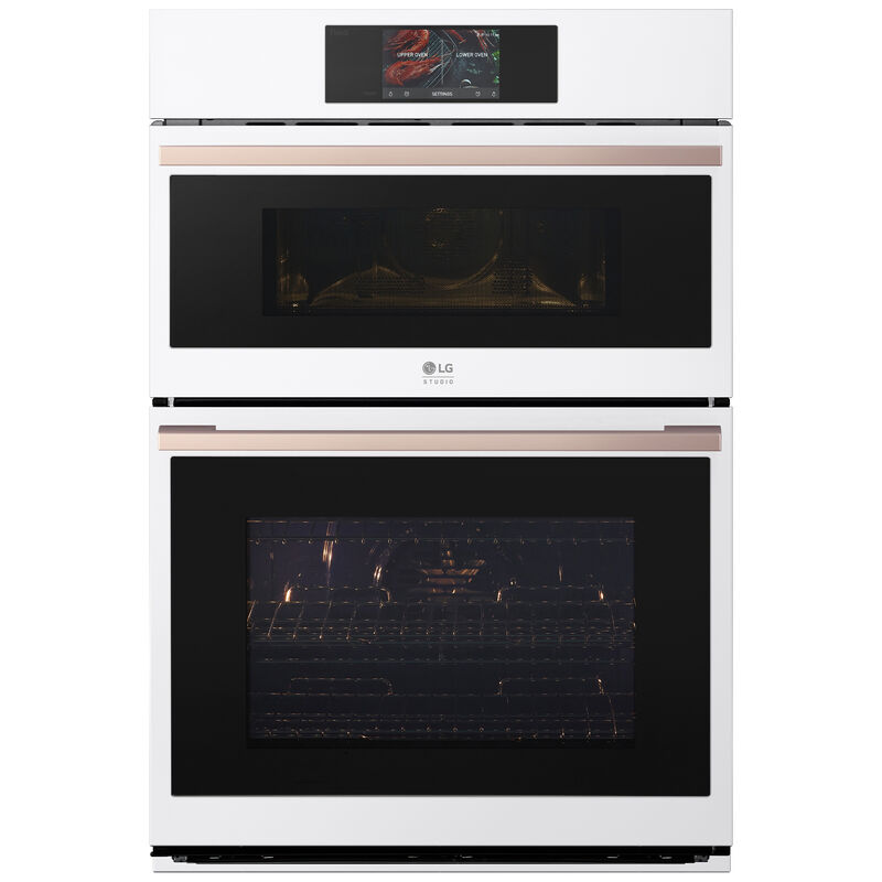 LG Studio 30 in. 6.4 cu. ft. Smart Speed/Steam Electric Microwave/Wall Oven Combo with True European Convection & Sensor Cooking - Essence White, , hires
