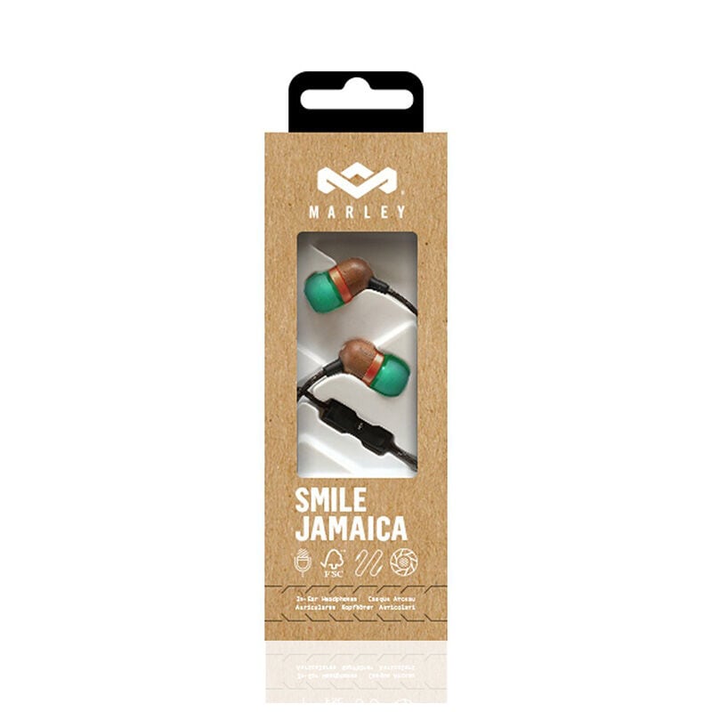 House of Marley Smile Jamaica In-Ear Wired Headphones - Rasta, , hires