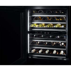 JennAir 24 in. Undercounter Wine Cooler with Wood Racks, Dual Temperature Zones & 45 Bottle Capacity - Custom Panel Ready, , hires