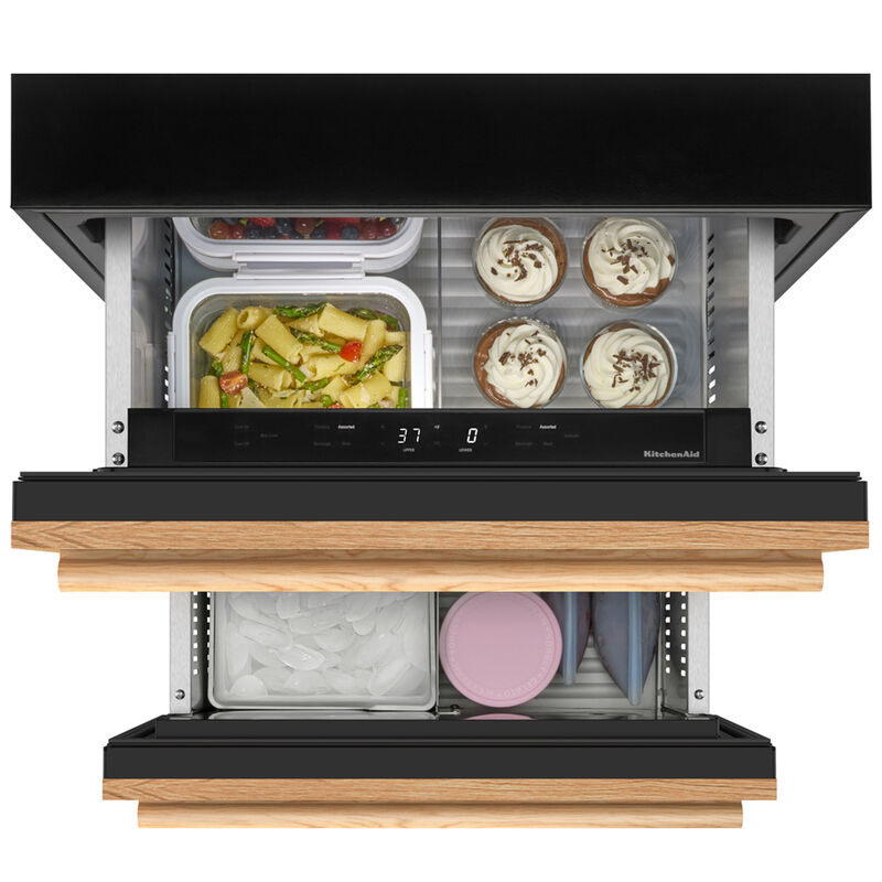 KitchenAid 24 in. 4.4 cu. ft. Double Refrigerator Drawers - Custom Panel Ready, , hires