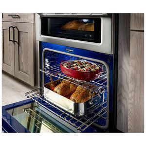 KitchenAid 30 in. 6.0 cu. ft. Convection Double Oven Freestanding Gas Range with 5 Sealed Burners - White, White, hires