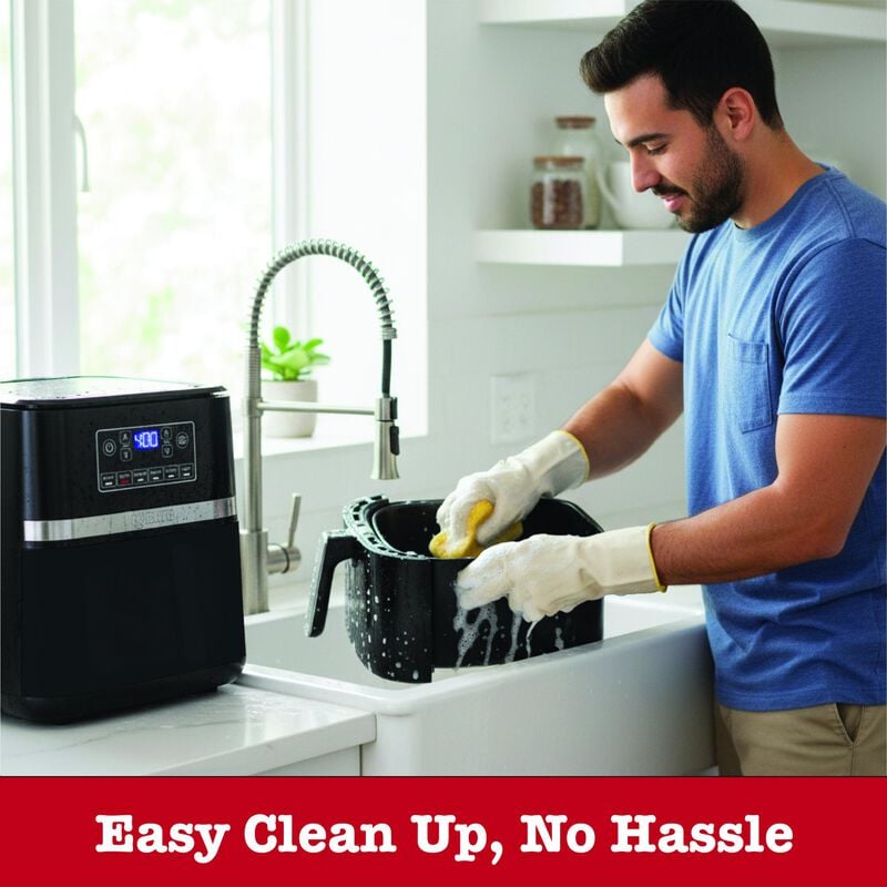 Kitchen Elite 5QT Air Fryer - Black, , hires