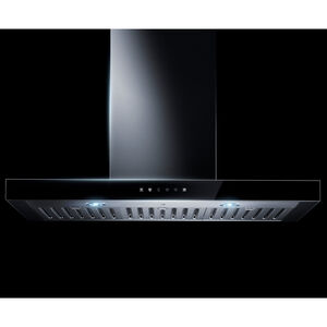 JennAir 36 in. Convertible Chimney Style Range Hood with 550 CFM, 4 Fan Speeds & 2 LED Lights - Stainless Steel, , hires