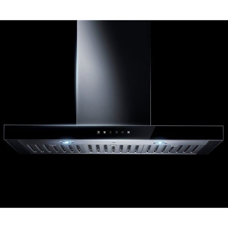 JennAir 36 in. Convertible Chimney Style Range Hood with 550 CFM, 4 Fan Speeds & 2 LED Lights - Stainless Steel, , hires