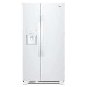 Whirlpool 33 in. 21.4 cu. ft. Side-by-Side Refrigerator with Water Dispenser - White, White, hires