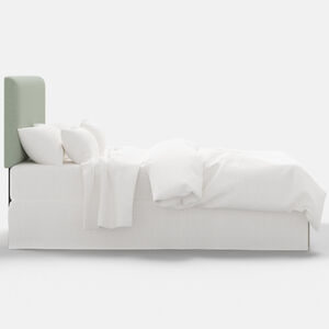 Skyline Furniture Zuma Fabric Full Size Headboard - Seafoam, Seafoam, hires